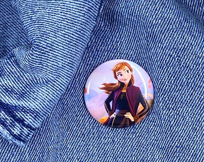 Queen Anna Button, Frozen 2 Button, Frozen Button, Anna and Elsa ...