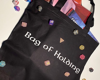 Dungeons And Dragons, Bag Of Holding, Tote Bag, Book Bag, D and D, Gamer, Gamer Girl, Tote / Gift / Nerdy / Tote Purse / Dungeon Master