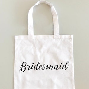 Bridesmaid Tote Bag, Bridesmaid Gift, Wedding Party, Bridesmaid Proposal, Wedding, Bridal Party, Maid of Honor, Matron of Honor, Bride Tote