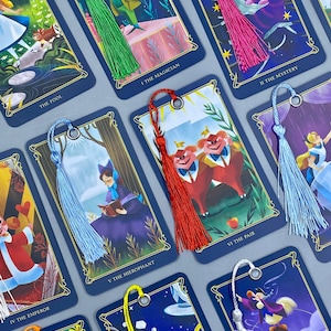Intuitively Chosen Disney Alice in Wonderland Tarot Card Book Mark, Disney Tarot, Book Mark, Book Gift, Witchy Gift, Bookish, Reader, Tarot