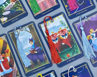 Intuitively Chosen Disney Alice in Wonderland Tarot Card Book Mark, Disney Tarot, Book Mark, Book Gift, Witchy Gift, Bookish, Reader, Tarot