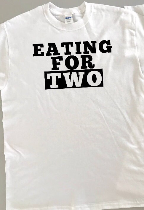 Eating For Two Drinking For Two Matching Maternity Shirts | Etsy