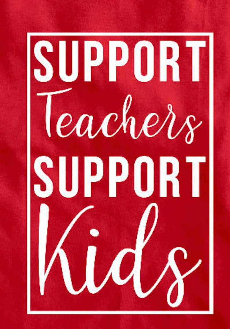 Red for Ed Support Teachers Support Kids Teacher Shirt Etsy