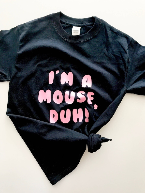 Womens Halloween Party Costume Mean Girls Top Ladies I/'m A Mouse Duh T Shirt