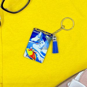 Matterhorn Classic Disney Ride Poster Keychain, Vintage Disney Poster, Disneyland Ride Keychain, Disney World, Disney Attraction