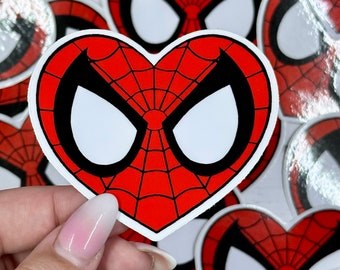 Spiderman Heart Sticker Spider-man Sticker Marvel Sticker - Etsy Hong Kong