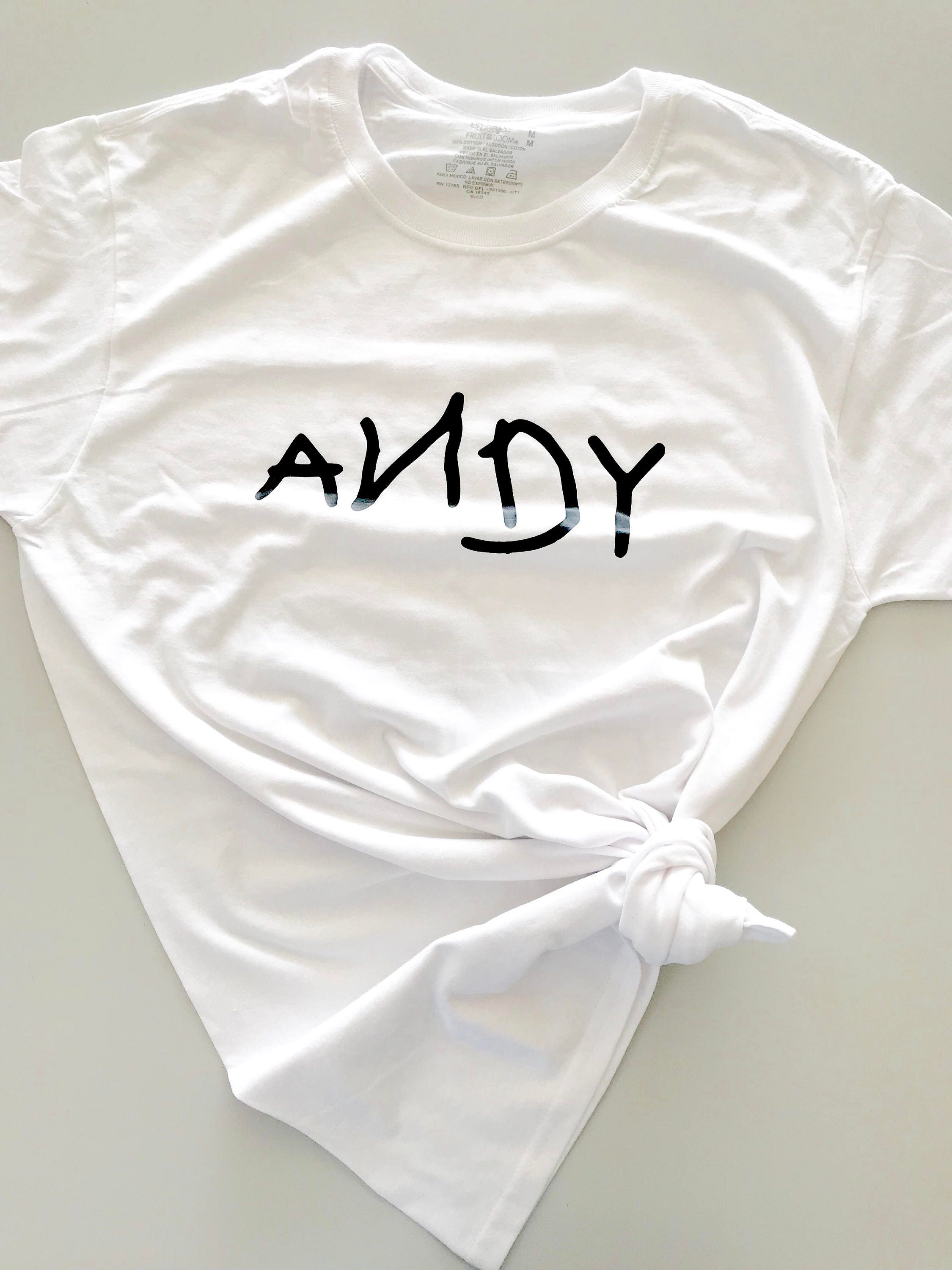 Andy Shirt, Toy Shirt, Vacation Shirt, 90's Kid, Gift, Family Vacation, Nostalgia Shirt, Property of Andy, Movie Shirt, Nerd, Nerdy