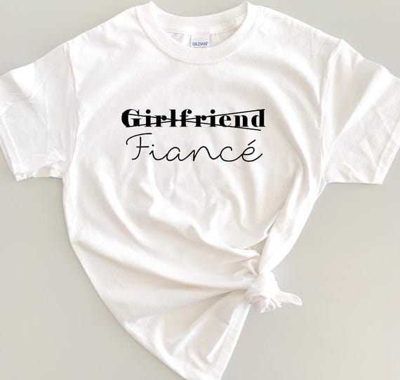 Clothe Design C5471 Girlfriend Fiancee Shirt Fiance Shirt Meant To Be Engagement Shirts Engagement Gift Future Mrs I Said Yes