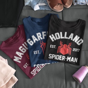 Spider-Man Men Shirt, Disneyland, Avengers Campus, No Way Home, Holland, Maguire, Garfield, Spiderman, Disney Shirt, Superhero, Peter Parker