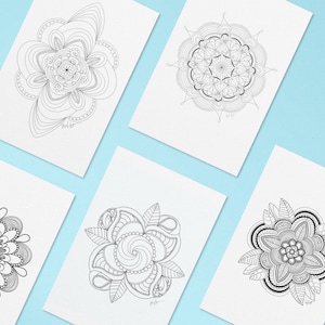 Mandala Coloring Pages, Adult Coloring Book, Printable Coloring Page, Printable Mandalas, Printable Coloring Book, Downloadable Coloring