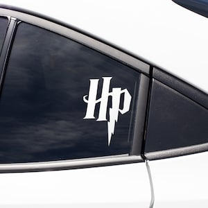 HP Decal, Nerdy Decal,  Car Decal, Car Accessories, Nerdy Sticker, Car Sticker, Wizard, Nerdy Gift, Stocking Stuffer, Geek Gift
