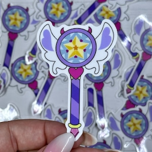 Star Butterfly Wand Sticker, SVTFOE Sticker, Magic Wand Sticker, Disney Sticker, Disney Decal, Water Bottle Sticker, Gift for Nerd