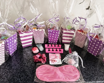 Pre-Filled Girls Pamper Party Favor Box: Sleepover Hen Party Gifts