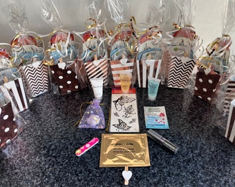 Rose Gold Pamper Party Favor Box: Teen Birthday Spa Gift