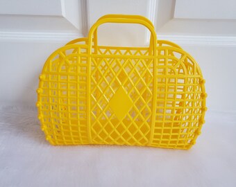 80s Retro Style Jelly Bag Yellow