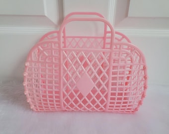 80s Retro Style Jelly Bag Pink