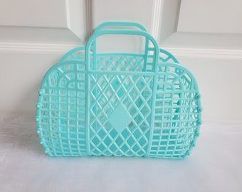 80s Retro Style Jelly Bag Blue