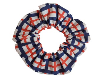 England FC St George's Flag Scrunchie Large 16cm Diameter 80s 90s Size British Made Womens 2025 Euro World Cup 2026
