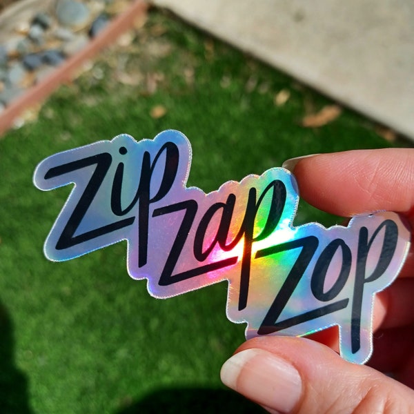 Zip Zap Zop Theater Sticker, Theater Gifts, Improv Comedy, Actor Graduation Gift, Theater Drama School Gift