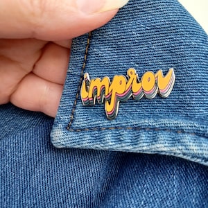 Improv Theatre Gift, Yes  Enamel Pin, Actor Graduation Gift, Improv Comedy, Theater Drama School Gift, Musical Theatre Gift