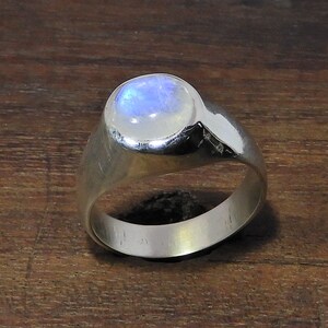 925 Sterling Silver Ring, Moonstone Ring, Round Moonstone, Dainty Ring, Rings For Women, Minimalist Jewery, Gift for Her, Bridesmaids Ring