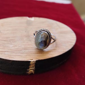 Labradorite Ring, 925 Sterling Silver Labradorite Ring, Labradorite Sterling Silver Simple Ring, Labradorite Healing Ring, Labradorite Boho