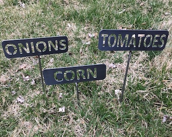 Classic Metal Garden Markers N Z Herb Marker Garden Marker Etsy