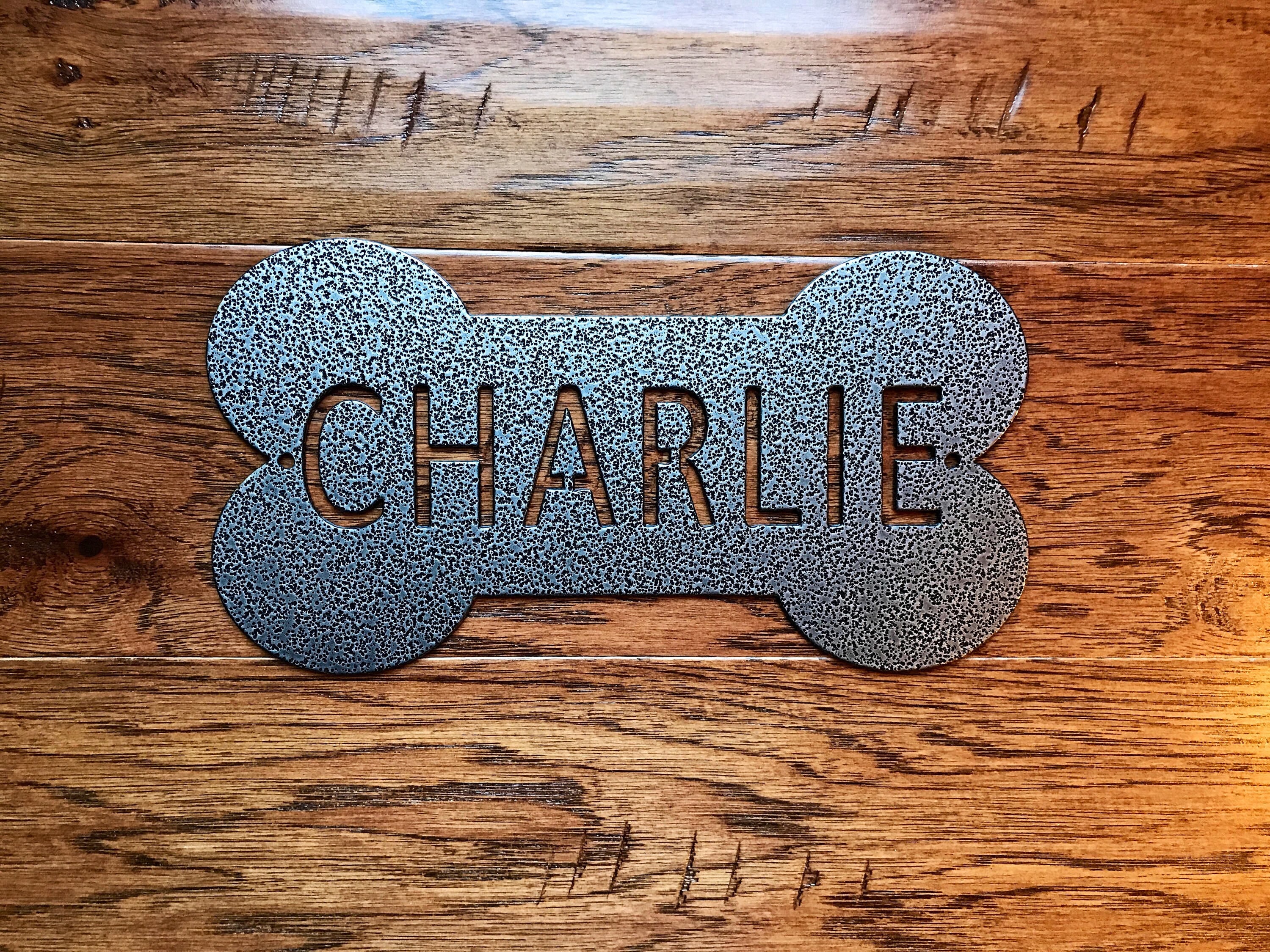 Dog Name Plate / Dog Bone Sign / Giant Dog Name Tag / Dog Etsy