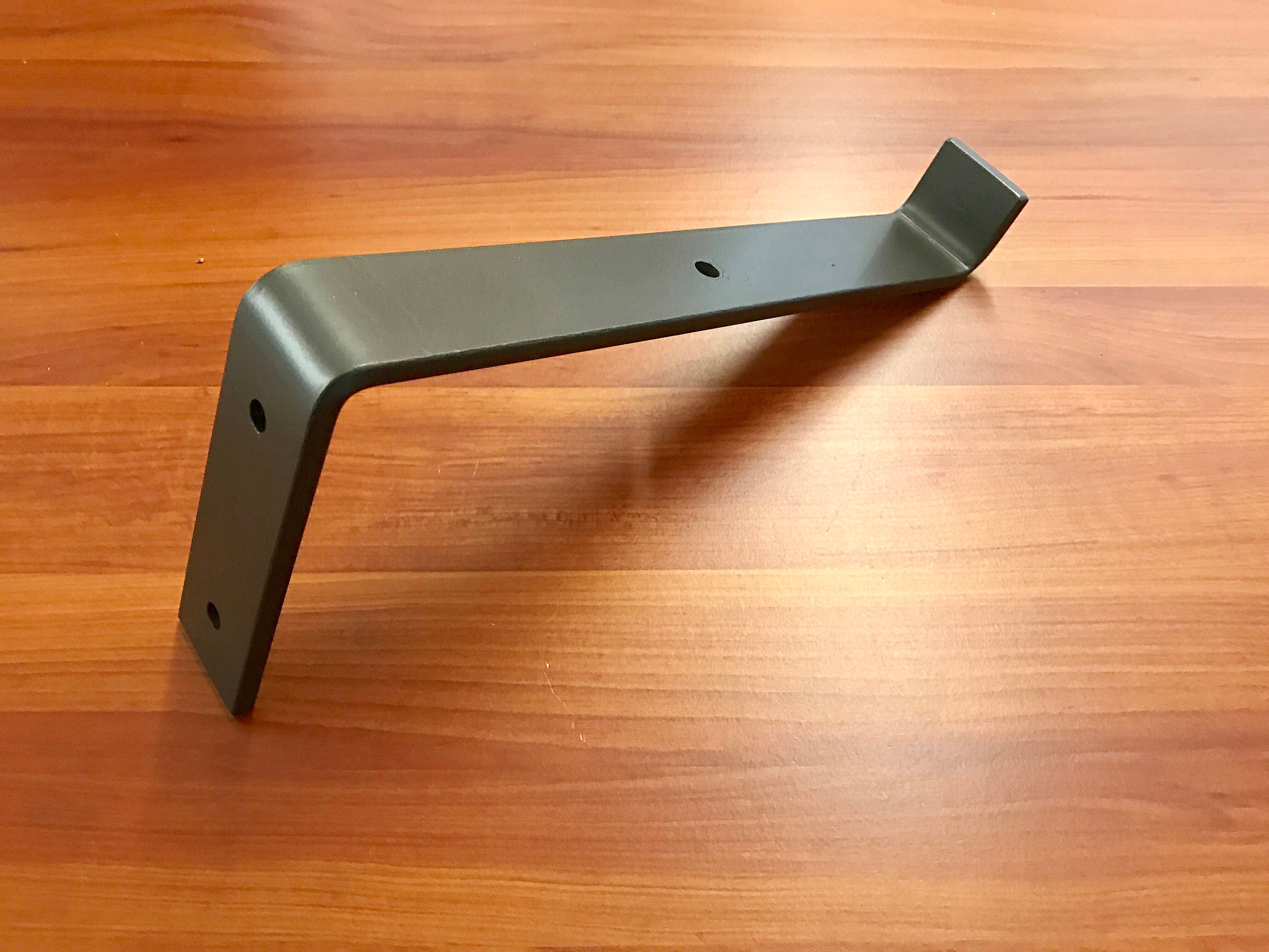 Handcrafted Steel Shelf Bracket With Lip / Modern Open Kitchen Etsy
