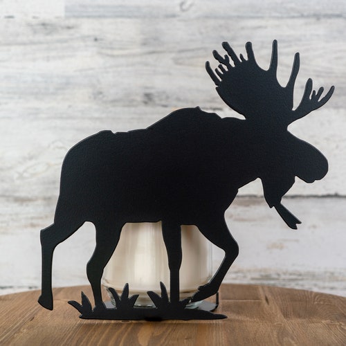 Metal Moose Candle Holder / Moose Home Decor / Metal Candle Etsy