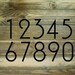 10' Modern Individual Metal Numbers  / Contemporary Numbers / Address Numbers / Mailbox Numbers / Wall Decor 
