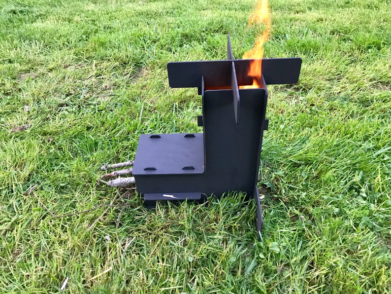 Collapsible Rocket Stove Camping Stove / Wood Stove / Etsy