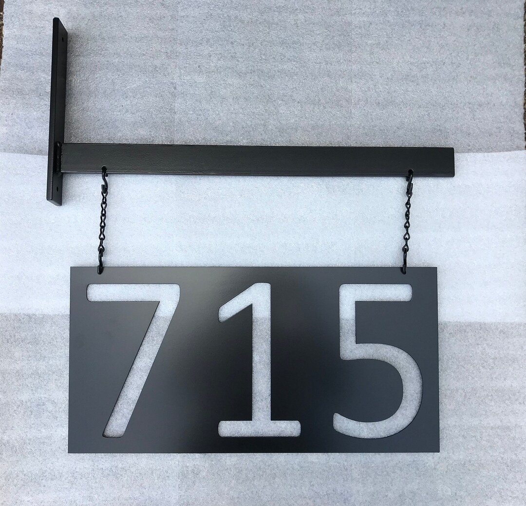 Large Hanging House Number With Heavy Duty Hanger / Commercial Etsy