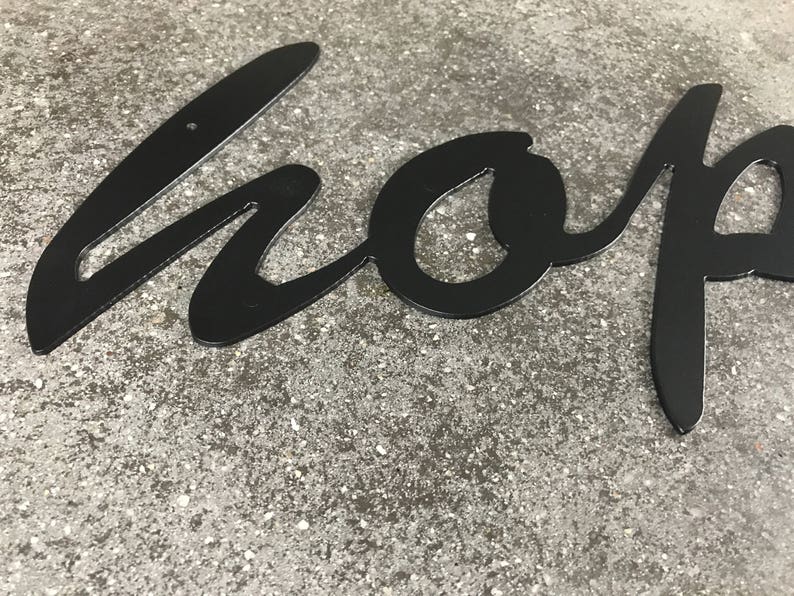 Hope Metal Sign / Hope Wall Art / Hope Wall Decor / Home Decor Etsy