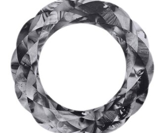 Spirograph collage - original black and white paper artwork