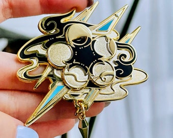 Broche esmaltado de monje de FFXIV
