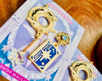 Broche esmaltado de la secta diurna del astrólogo de FFXIV