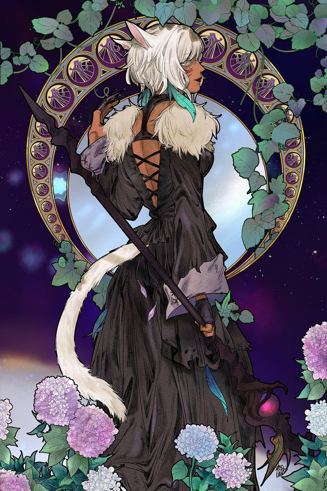 その他 FINAL FANTASY XIV FF14 FreestyleArt lack Ffxiv / Final Fantasy 14 Npc Prints - Etsy