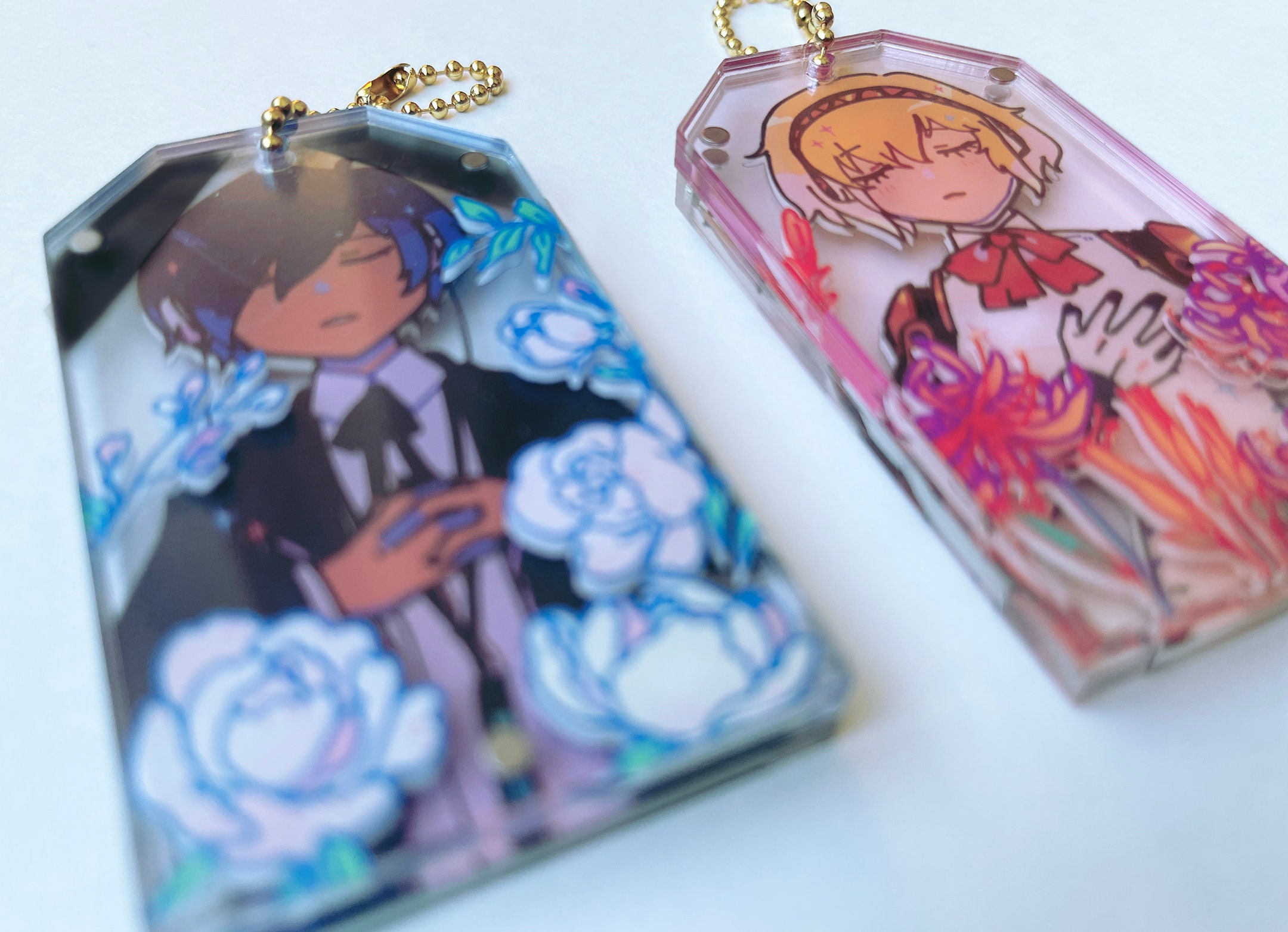 persona 3 protagonist & aigis layered charm
