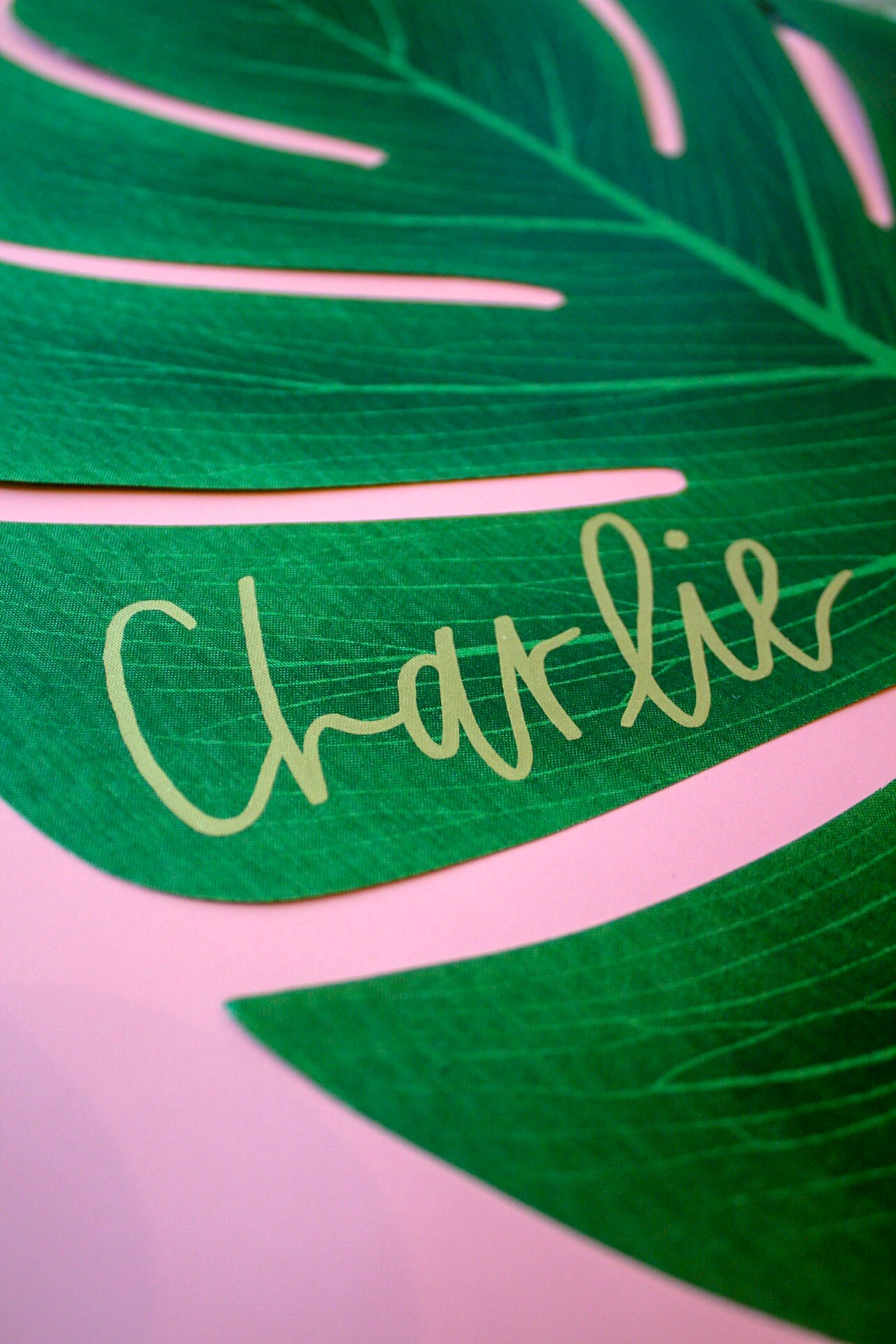 Palm Leaf Place Cards Palm Leaf Escort Cards Beach Wedding Etsy