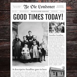 4 Page Newspaper Template Microsoft Word 8 5x11 Inch For Etsy 4 Page Newspaper Template Microsoft Word 8 5x11 Inch For Etsy