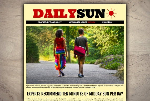 Newspaper Template Front Page For Google Doc Users Only Etsy Newspaper Template Front Page For Google Doc Users Only Etsy