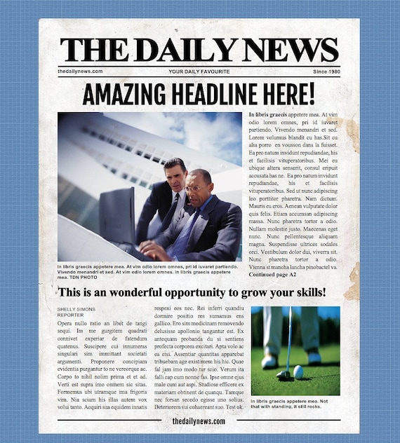 Daily Newspaper Template from i.etsystatic.com