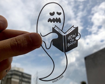 How to Boo Ghost sticker, Vinyl Stickers, Laptop Stickers