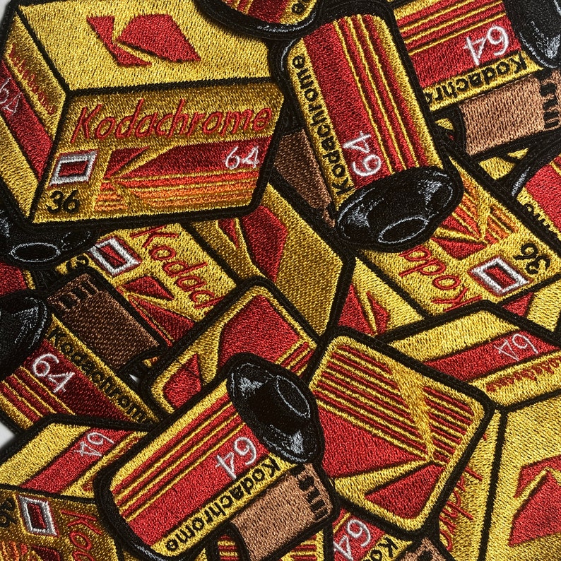 Film fan pack Kodak film roll embroidered patch Etsy