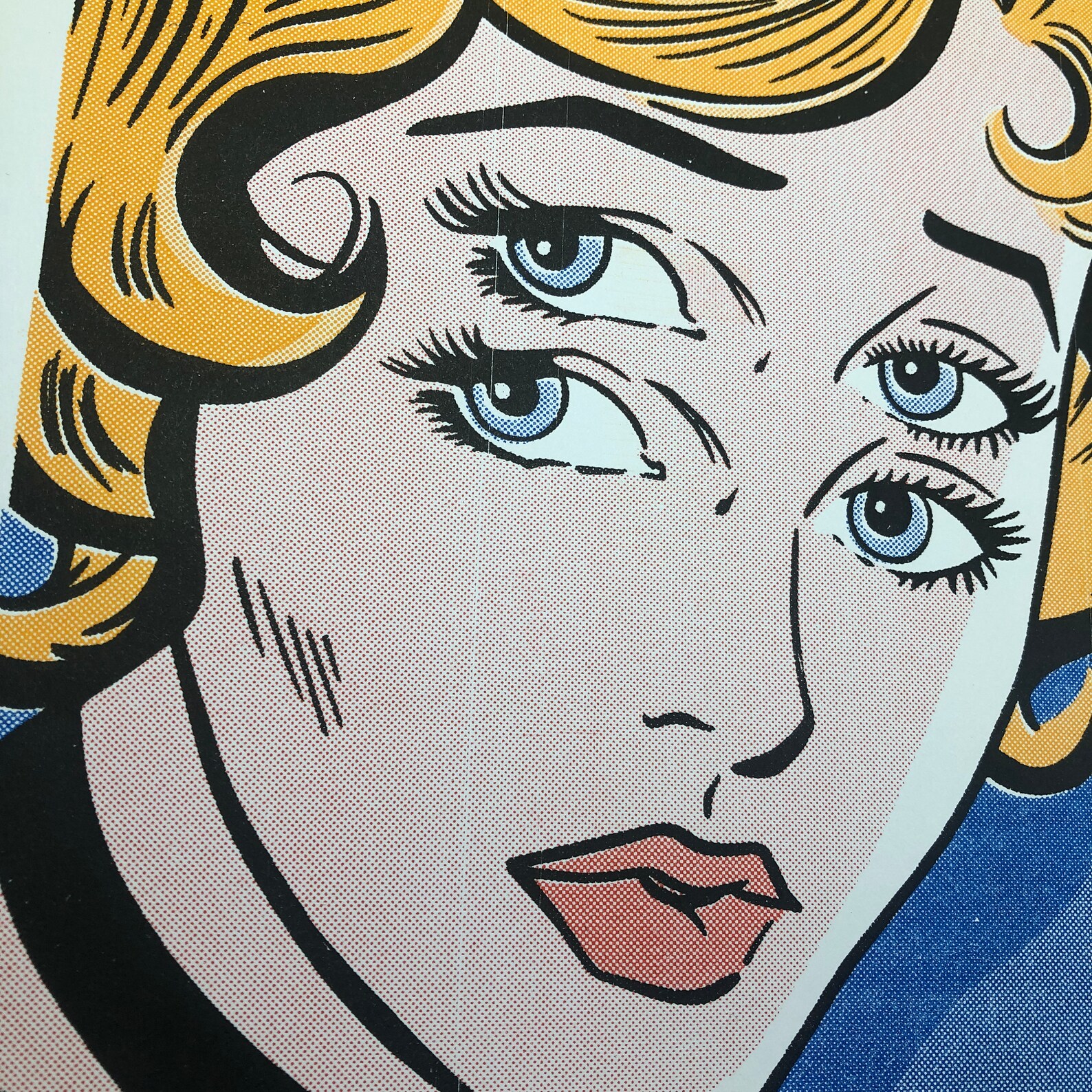 Lysergic Pop Art Woman A4 Riso Print Risograph Etsy