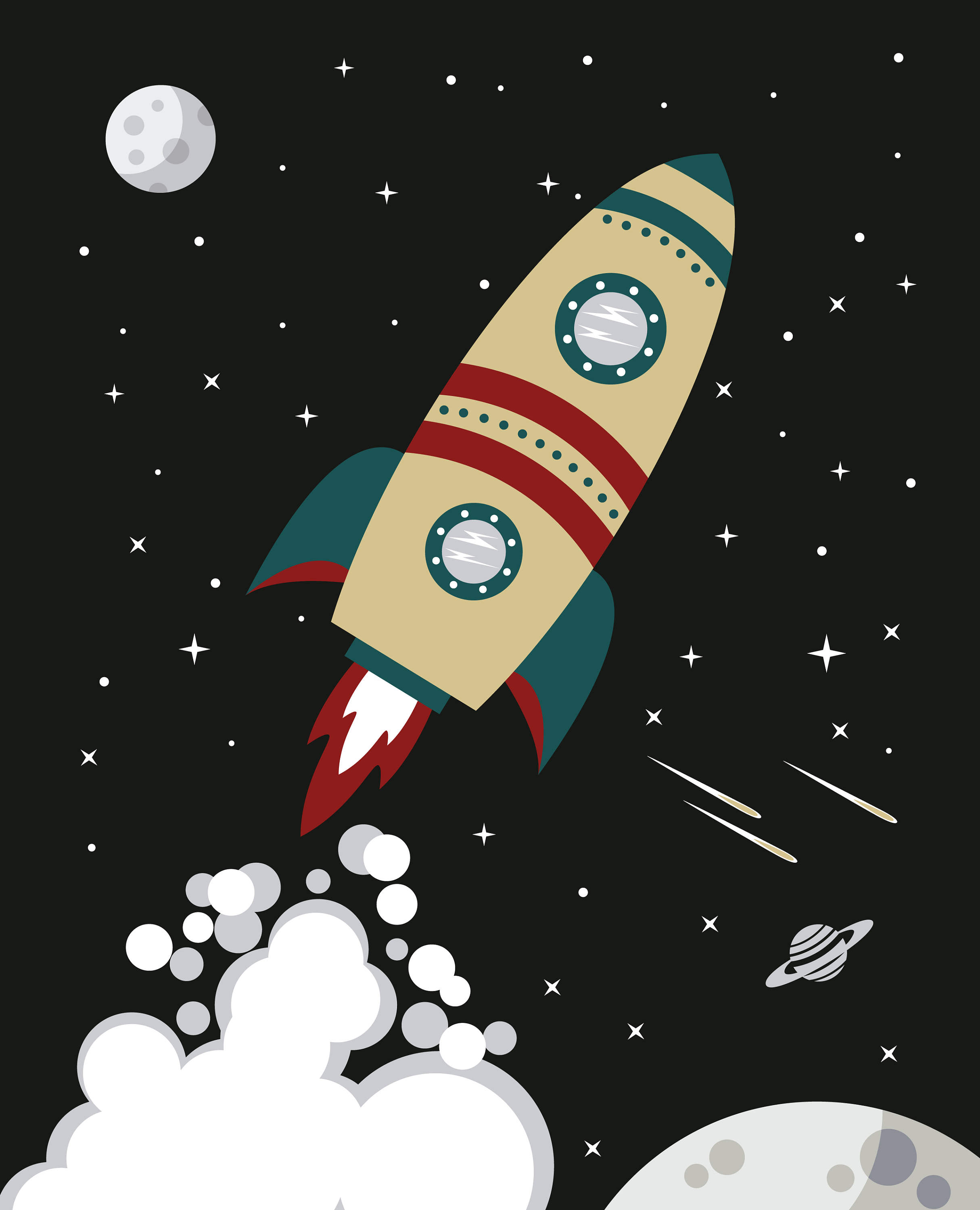 Vintage Space Rocket