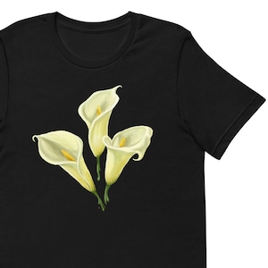 Calla Lilies Flower Floral Watercolor Lily Unisex T-Shirt