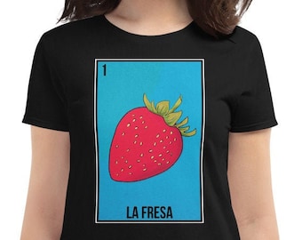 La Fresa Mexican Loteria Card Short-Sleeve Unisex T-Shirt