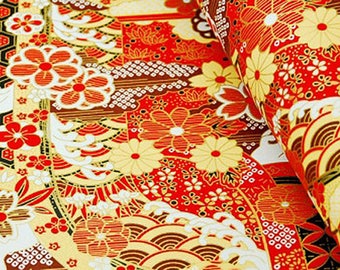 1 sheet 42x59cm Japanese Yuzen Washi Chiyogami Papers P015